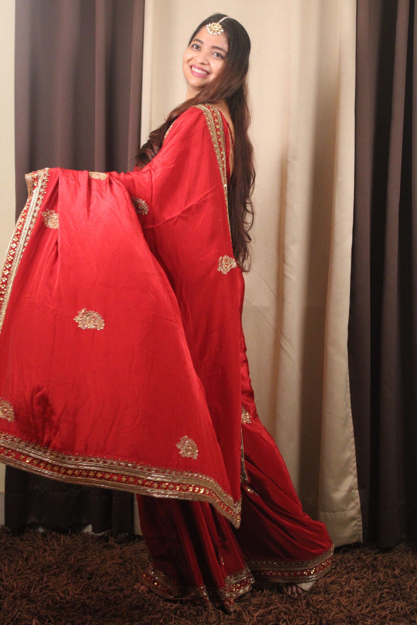 Pure Crepe Silk Bridal saree