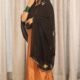 Handmade black dupatta Handmade black dupatta